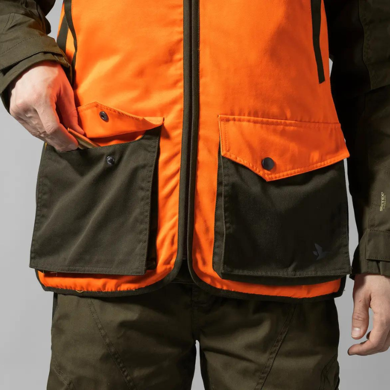 Gilet de chasse Travo orange fluo de Seeland