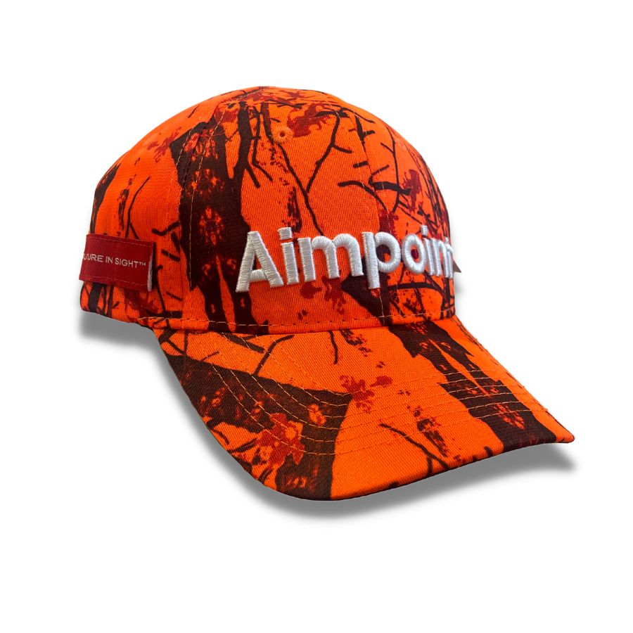 Aimpoint - Casquette Orange Fluo et Camo - CHASSE ADDICT