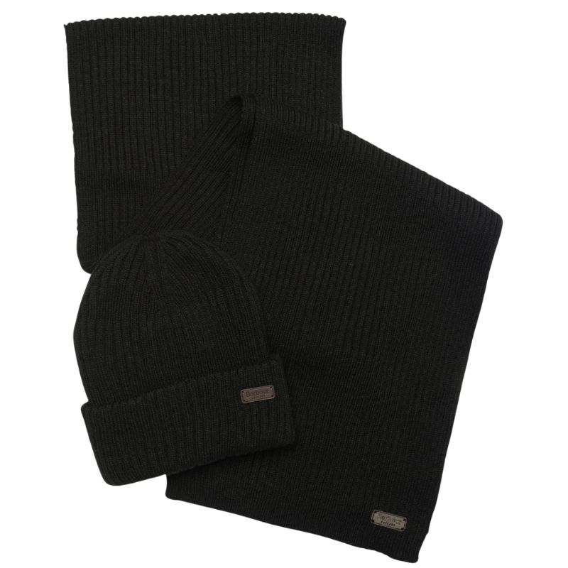 Coffret Crimdon bonnet et echarpe Noir - Barbour