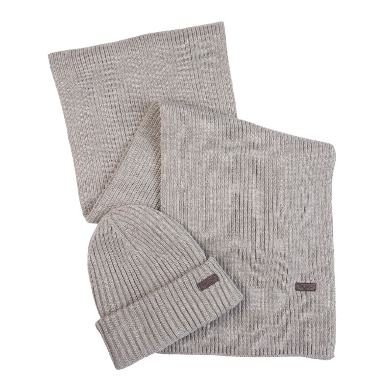 Coffret Crimdon bonnet et echarpe Gris - Barbour