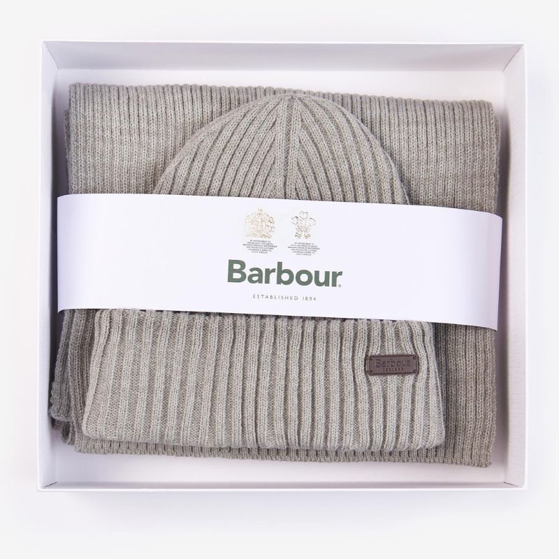 Coffret Crimdon bonnet et echarpe Gris - Barbour