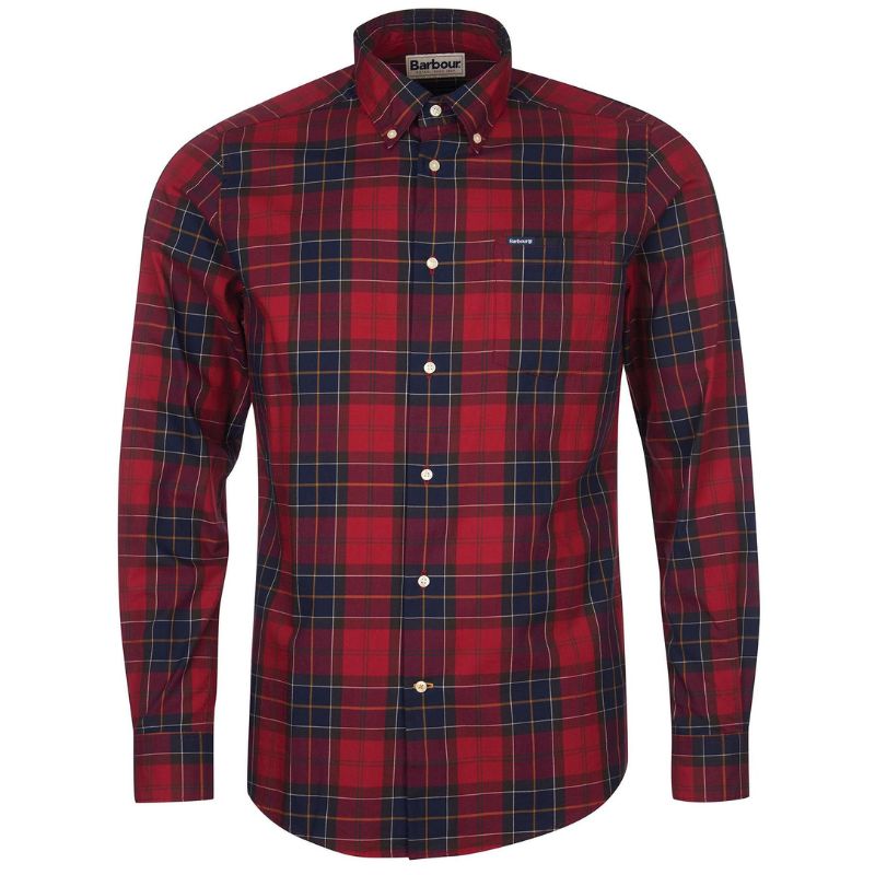 Chemise Wetherham Rouge - Barbour