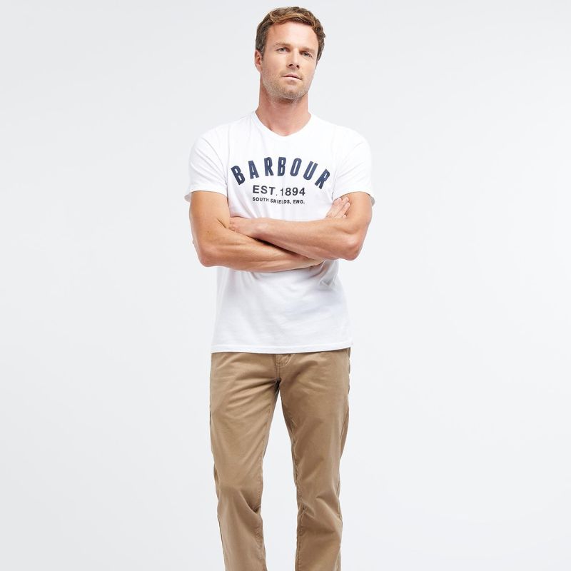 T-shirt Essential Logo Blanc - Barbour