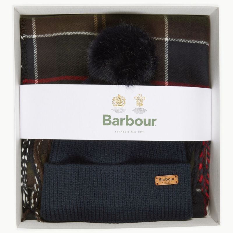 Coffret cadeau Bonnet et charpe Classic - Barbour