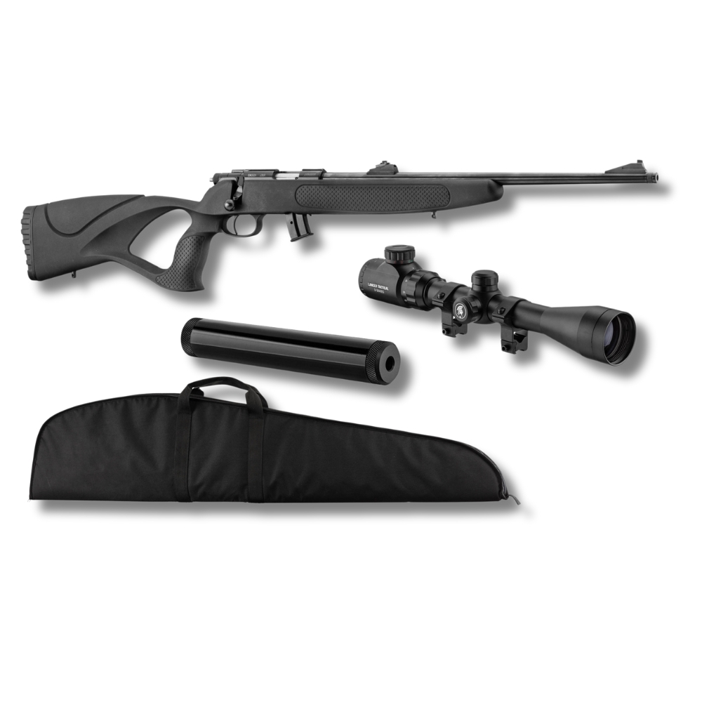Pack Bolt Action 22LR + Lunette + Fourreau + Silencieux