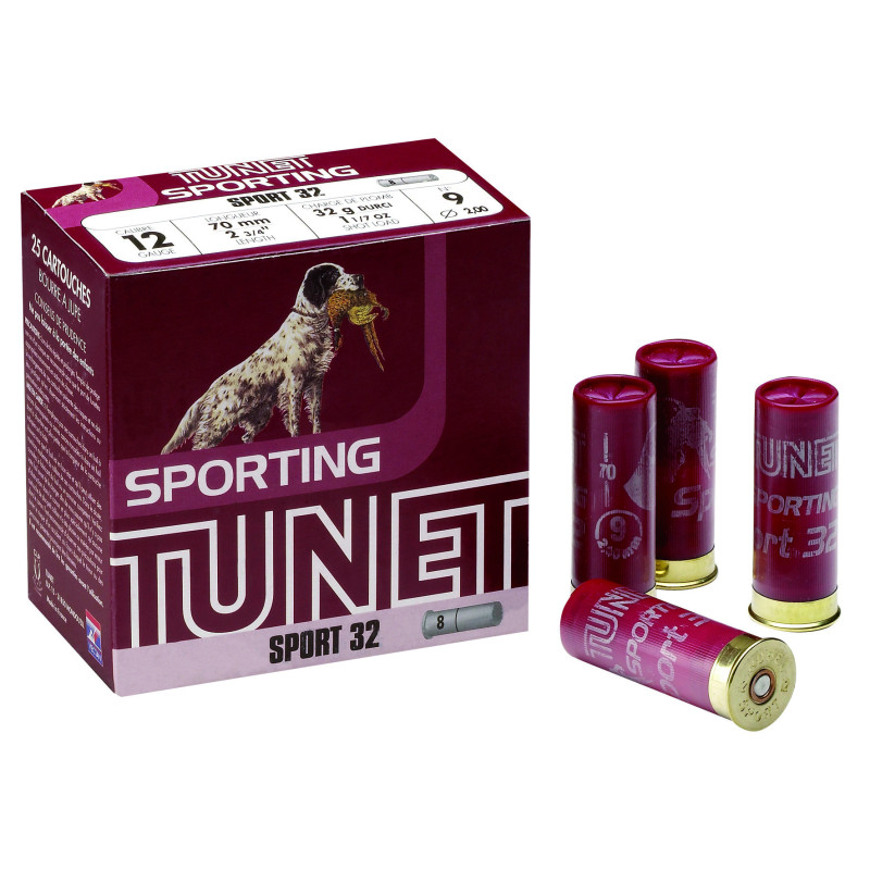 Cartouches x25 Sport 32 Cal.12/70 32g - Tunet