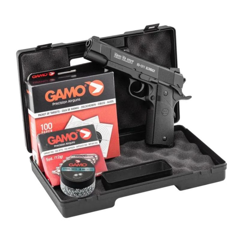 Pack Gamo Pistolet Red Alert 4.5mm 3.65 Joules BB CO2
