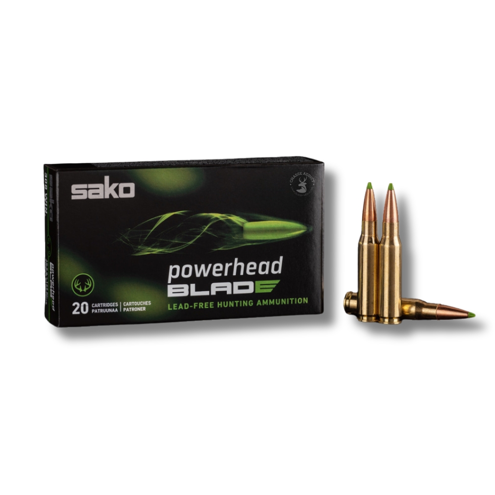 Cartouches 9,3x62 Powerhead Blade Tec 9,3x62 14,9g 230gr - Sako