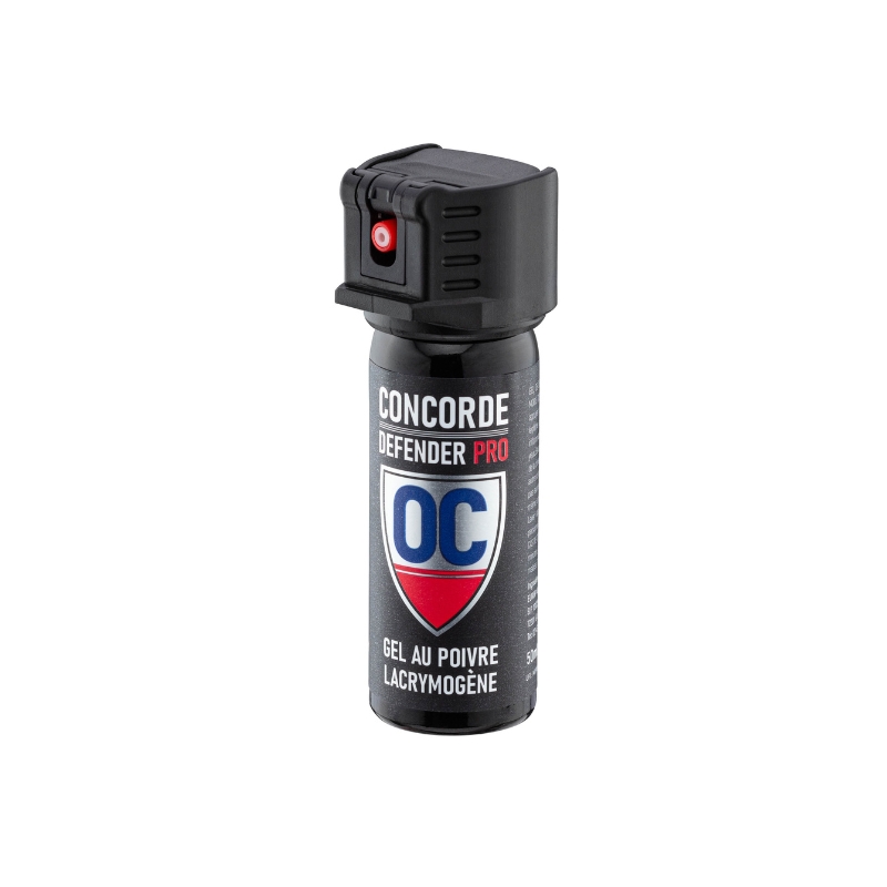 Bombe lacrymogne au poivre 50ml - Concorde Defender Pro