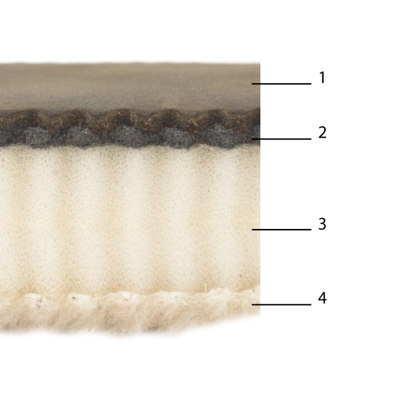 Fourreau en cuir 132 cm (Bi-pied et gros optiques) - Riserva