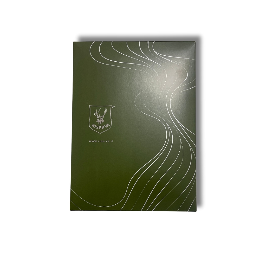 Coffret cadeau Bretelle + Cartouchiere en cuir effet carbone - Riserva