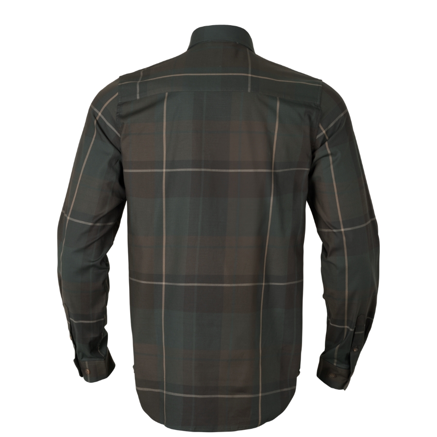Chemise Akse L/S Shadow Brown check - Hrkila
