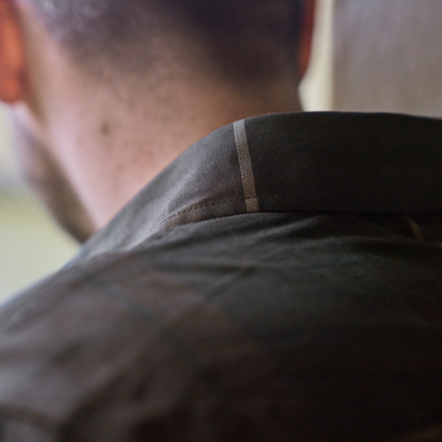 Chemise Akse L/S Shadow Brown check - Hrkila