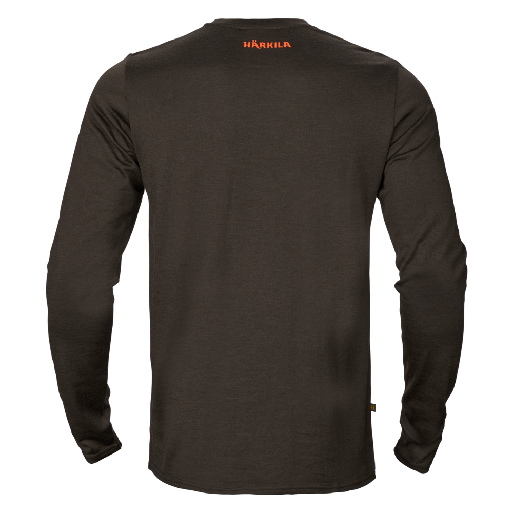 T-shirt Game L/S Shadow Brown wildboar - Hrkila