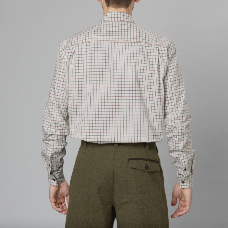 Chemise Oxford Shooting Grape Leaf / Terracotta - Seeland