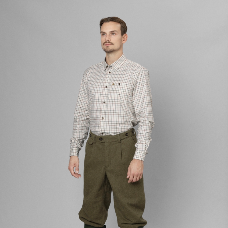 Chemise Oxford Shooting Grape Leaf / Terracotta - Seeland