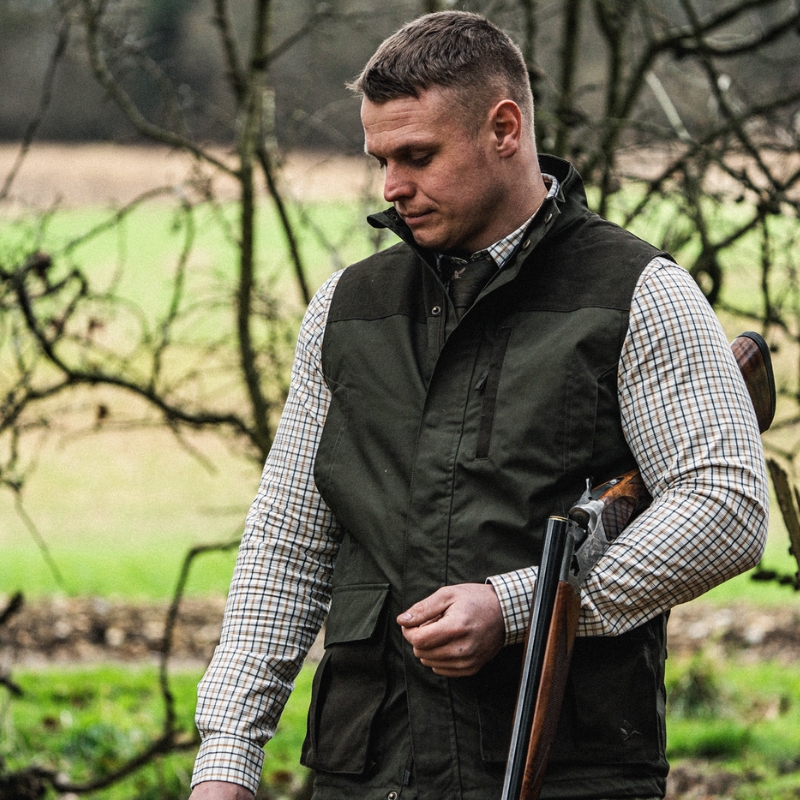 Chemise Oxford Shooting Grape Leaf / Terracotta - Seeland