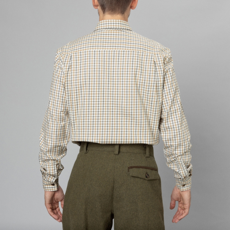 Chemise Oxford Shooting Classic Blue / Brown - Seeland