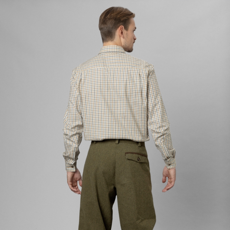 Chemise Oxford Shooting Classic Blue / Brown - Seeland