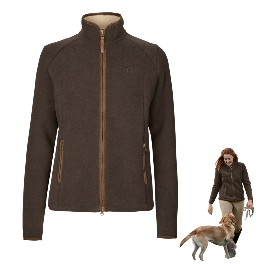Veste Polaire Sandhem Sherpa Femme Brown - Hrkila