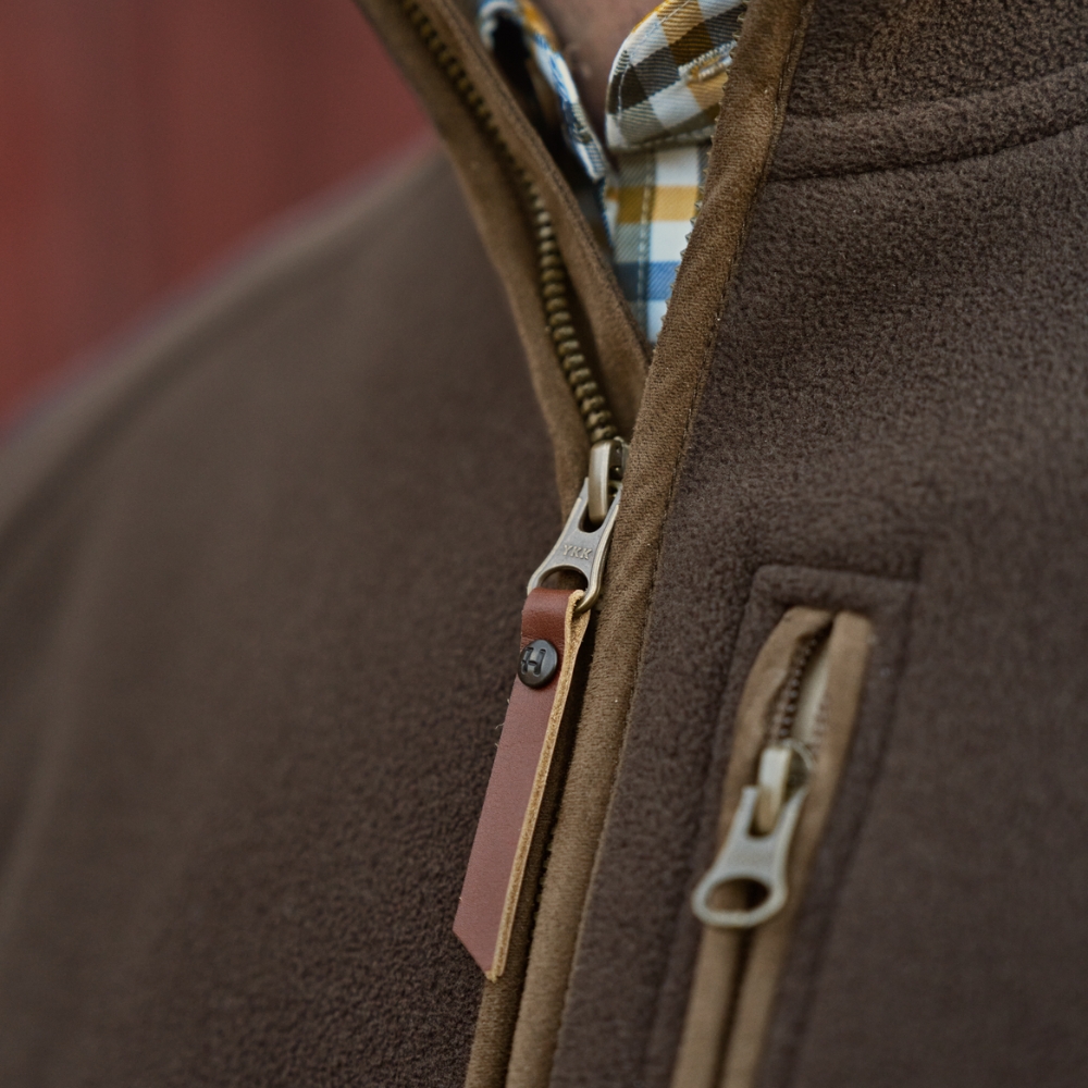 Veste Polaire Sandhem Sherpa Demitasse Brown - Hrkila