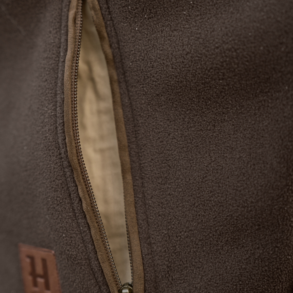 Veste Polaire Sandhem Sherpa Demitasse Brown - Hrkila
