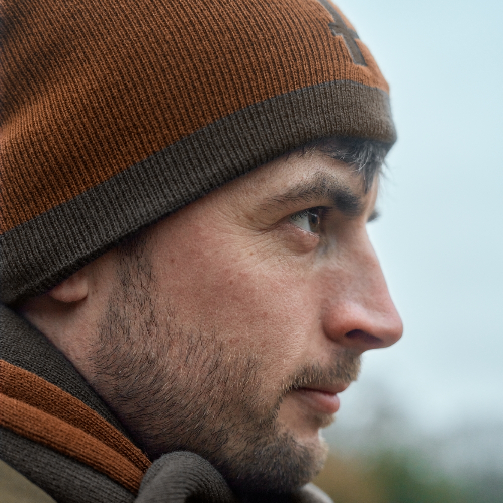 Bonnet Rversible Shadow brown / Rustique Clay - Hrkila
