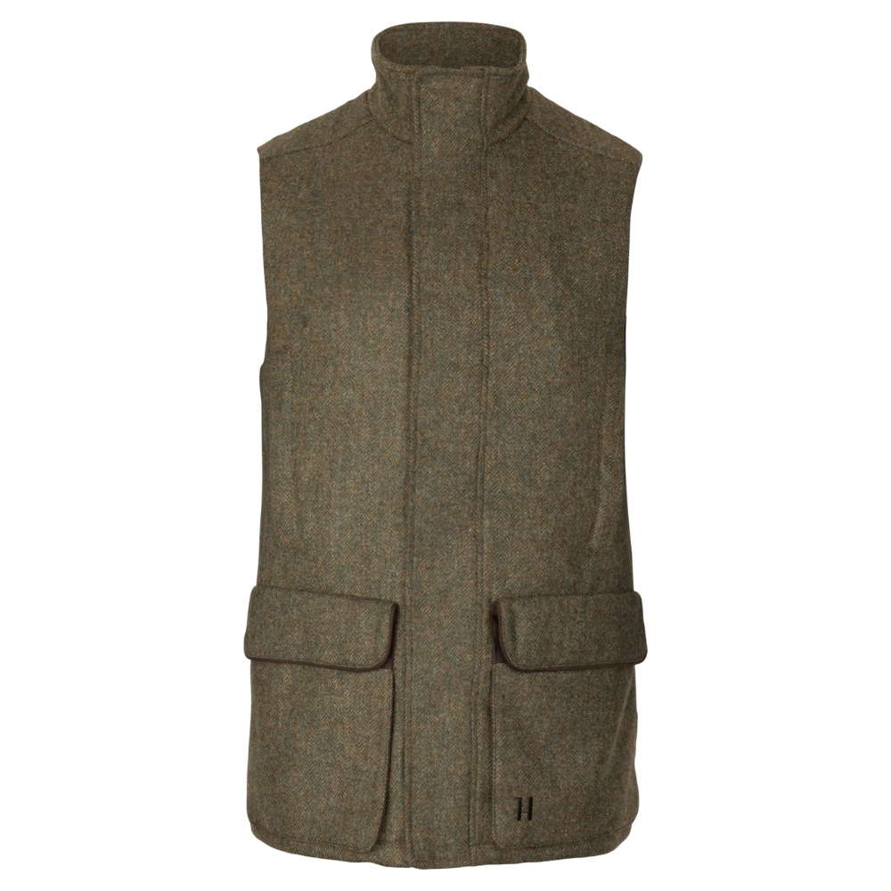 Gilet Kenmore Tweed Forest Green - Hrkila