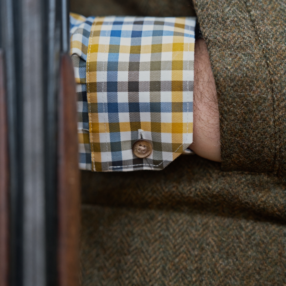 Gilet Kenmore Tweed Forest Green - Hrkila
