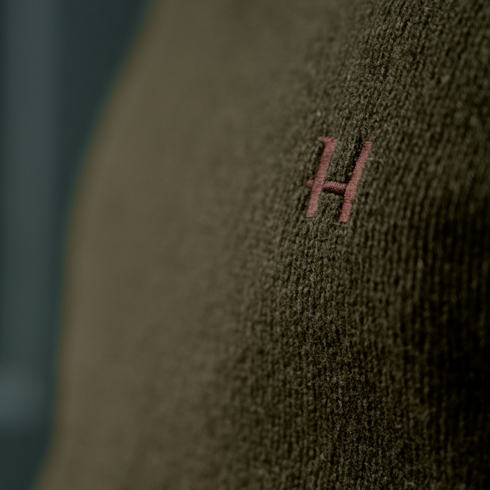 Pull en laine mrinos Vincent Col en V Rosin - Hrkila
