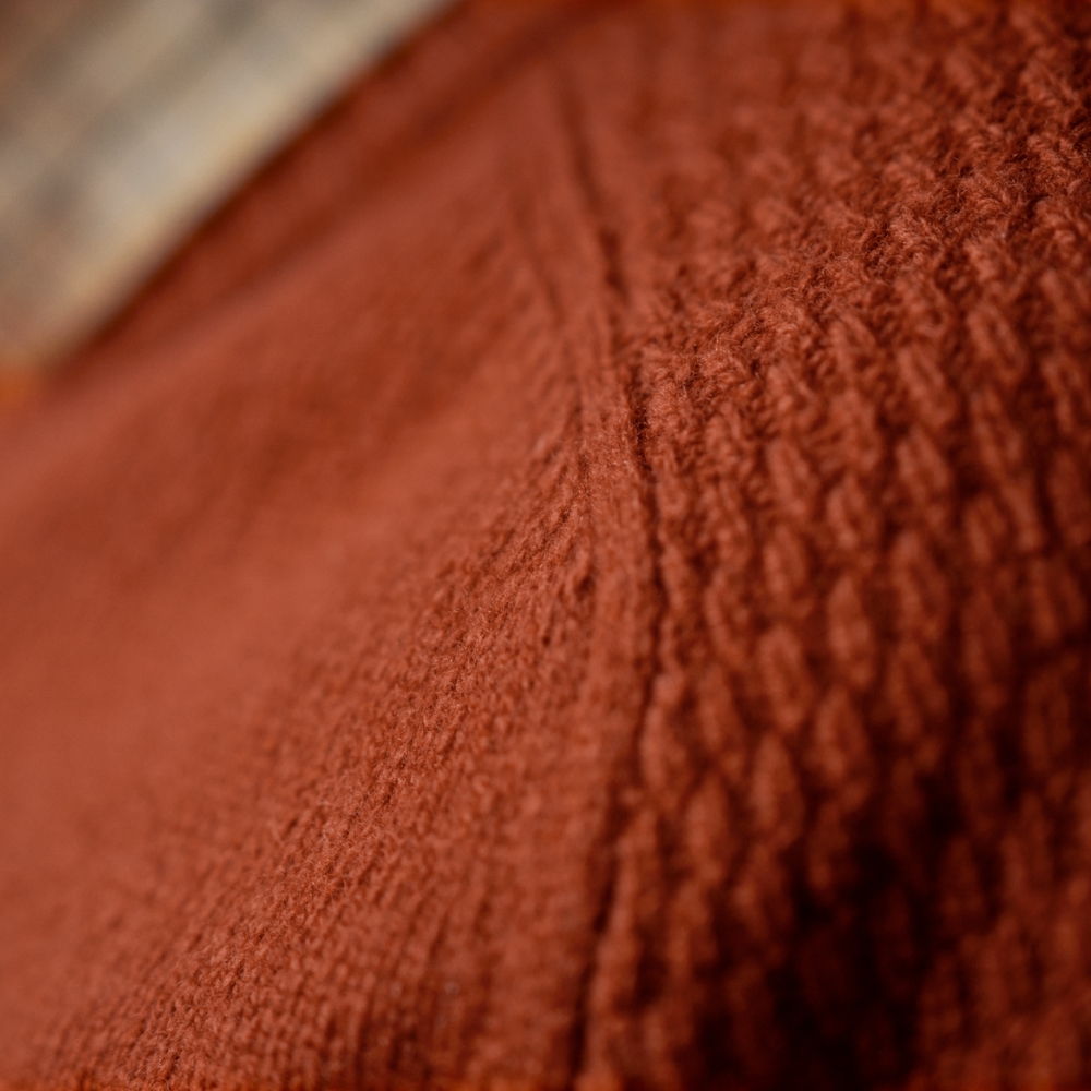 Pull en laine mrinos Vincent Col en V Bombay Brown - Hrkila