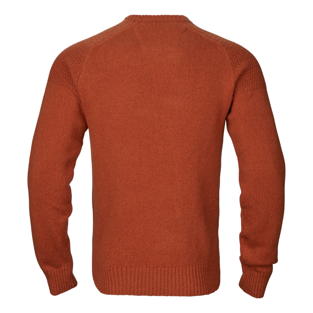 Pull en laine mrinos Vincent Col en V Bombay Brown - Hrkila