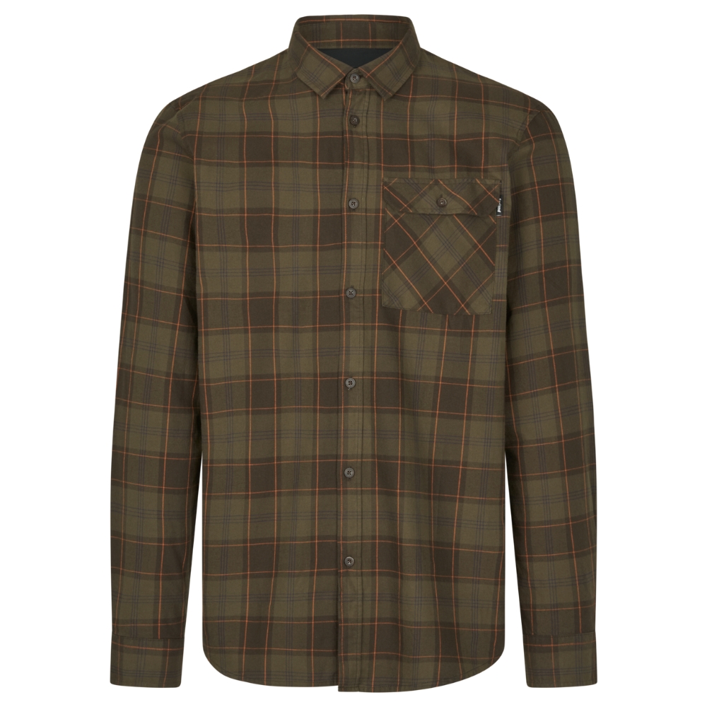 Chemise Glen en Flannel Pine Green - Seeland
