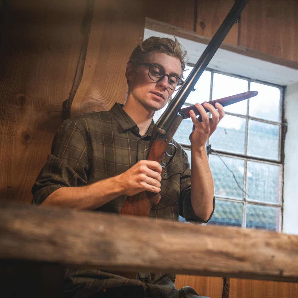 Chemise Glen en Flannel Pine Green - Seeland