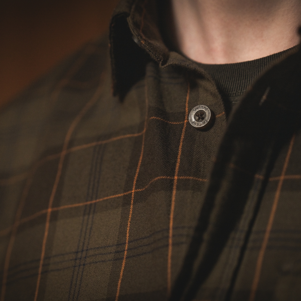 Chemise Glen en Flannel Pine Green - Seeland