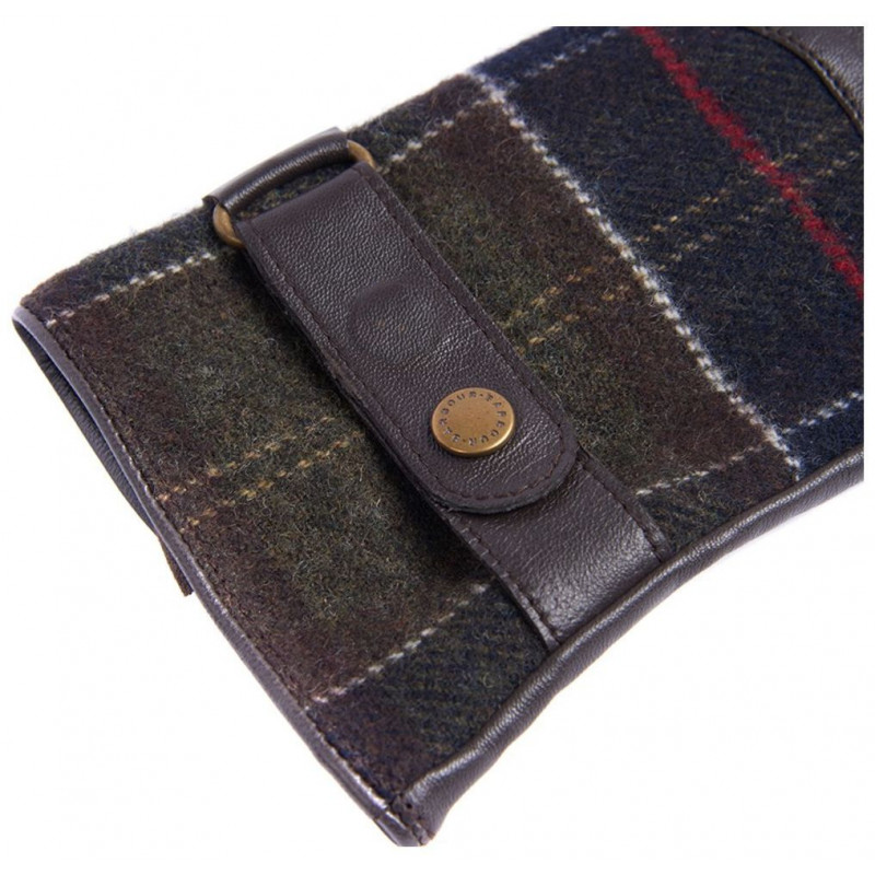 Gants femme Dee en cuir & tartan lgant - Barbour