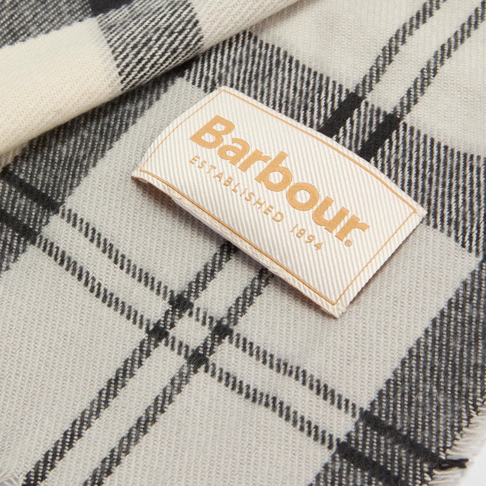 Coffret Barbour Femme Bonnet + charpe Monochrome Tartan