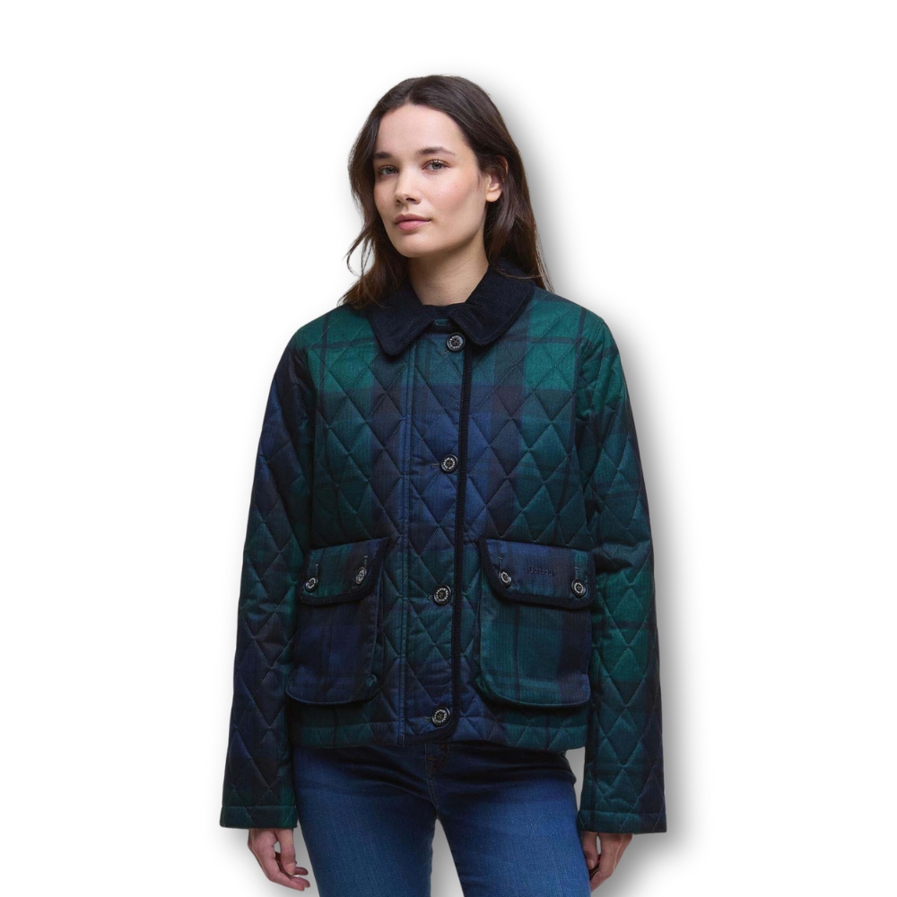 Veste Femme Loudon Quilted Black Watch Tartan - Barbour