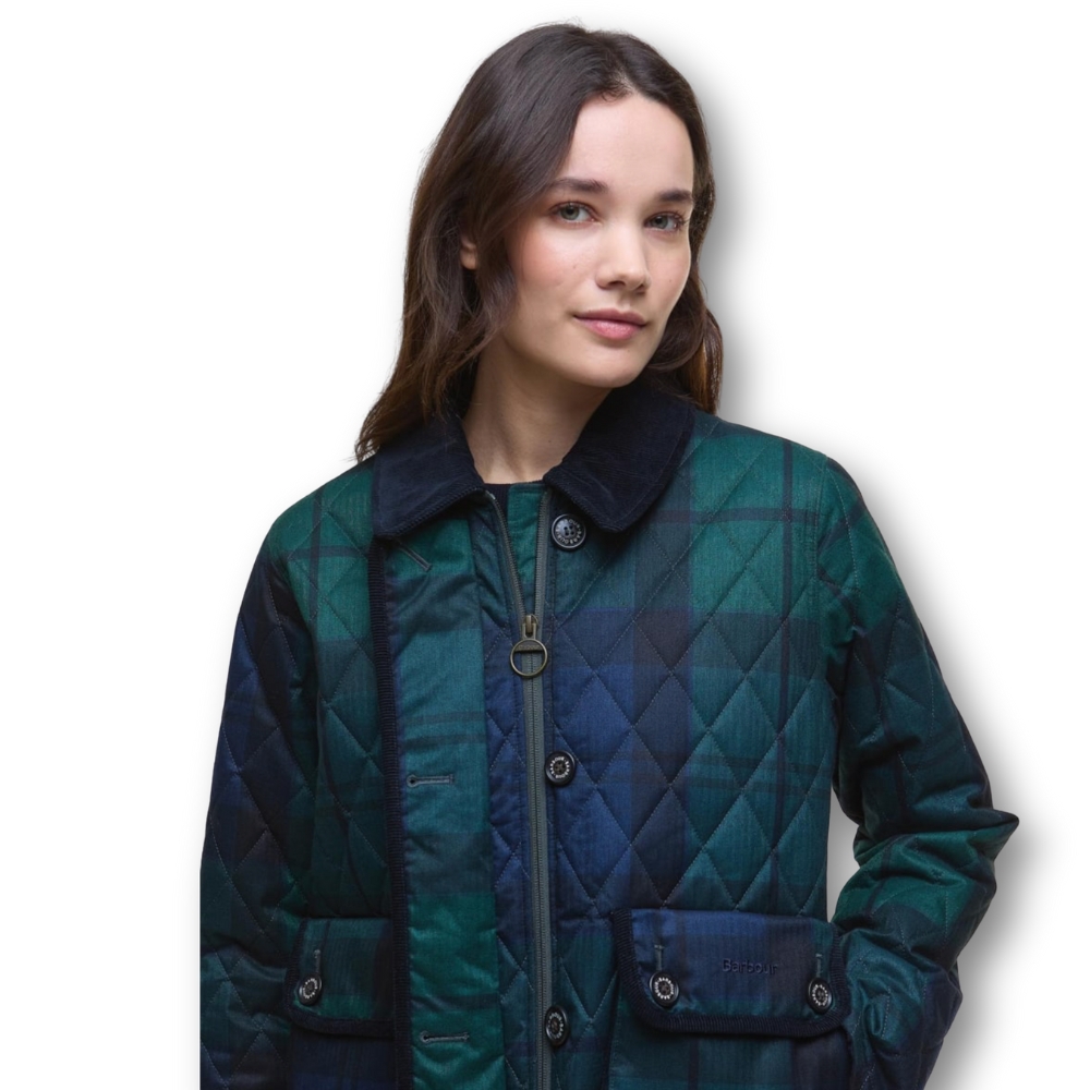 Veste Femme Loudon Quilted Black Watch Tartan - Barbour