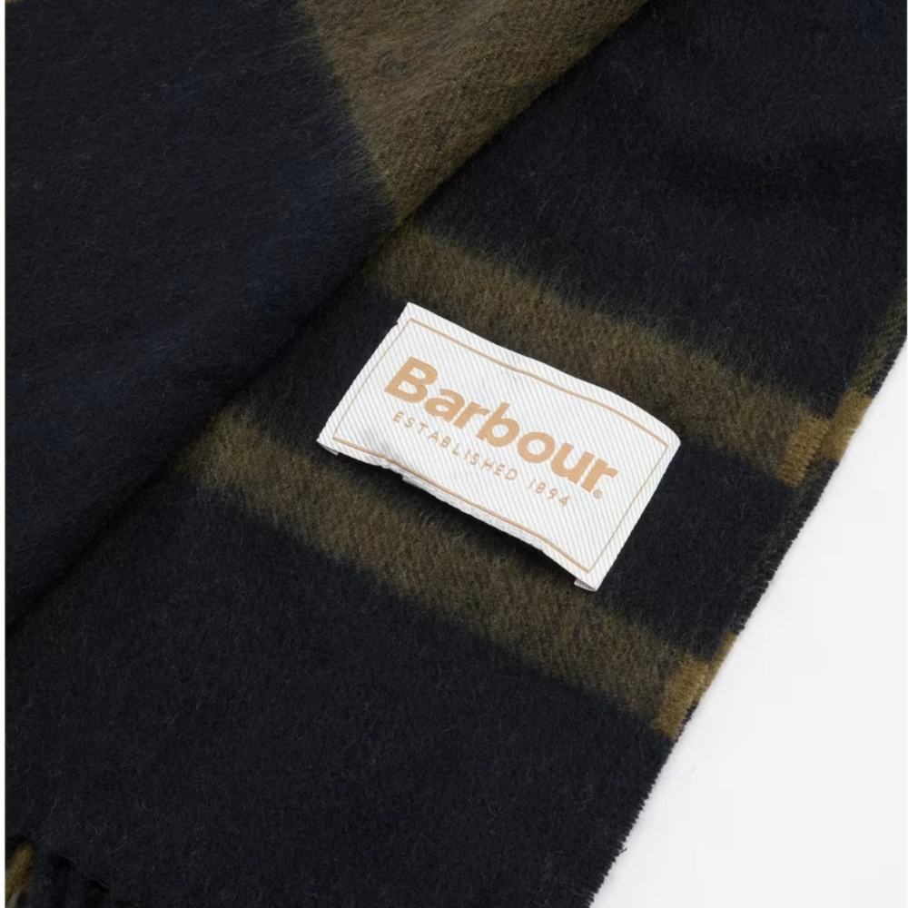 Echarpe Maxine Tartan Olive Noir - Barbour