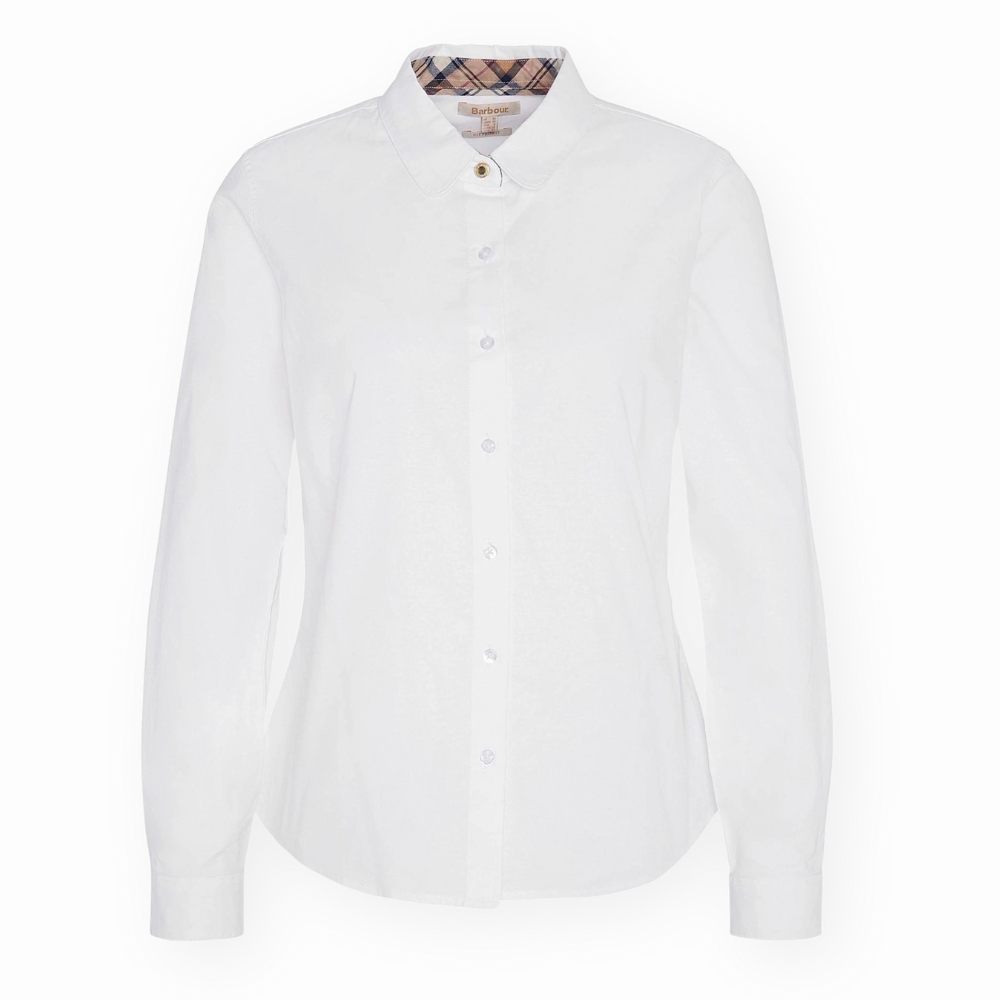 Chemise Femme Lavender Blanche et Tartan - Barbour