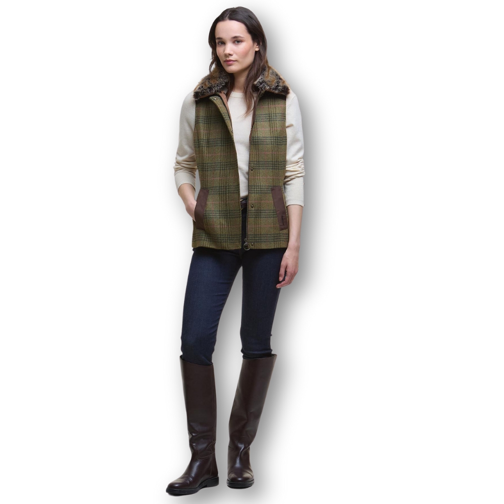 Gilet Femme Rosemary Wool Tweed - Barbour