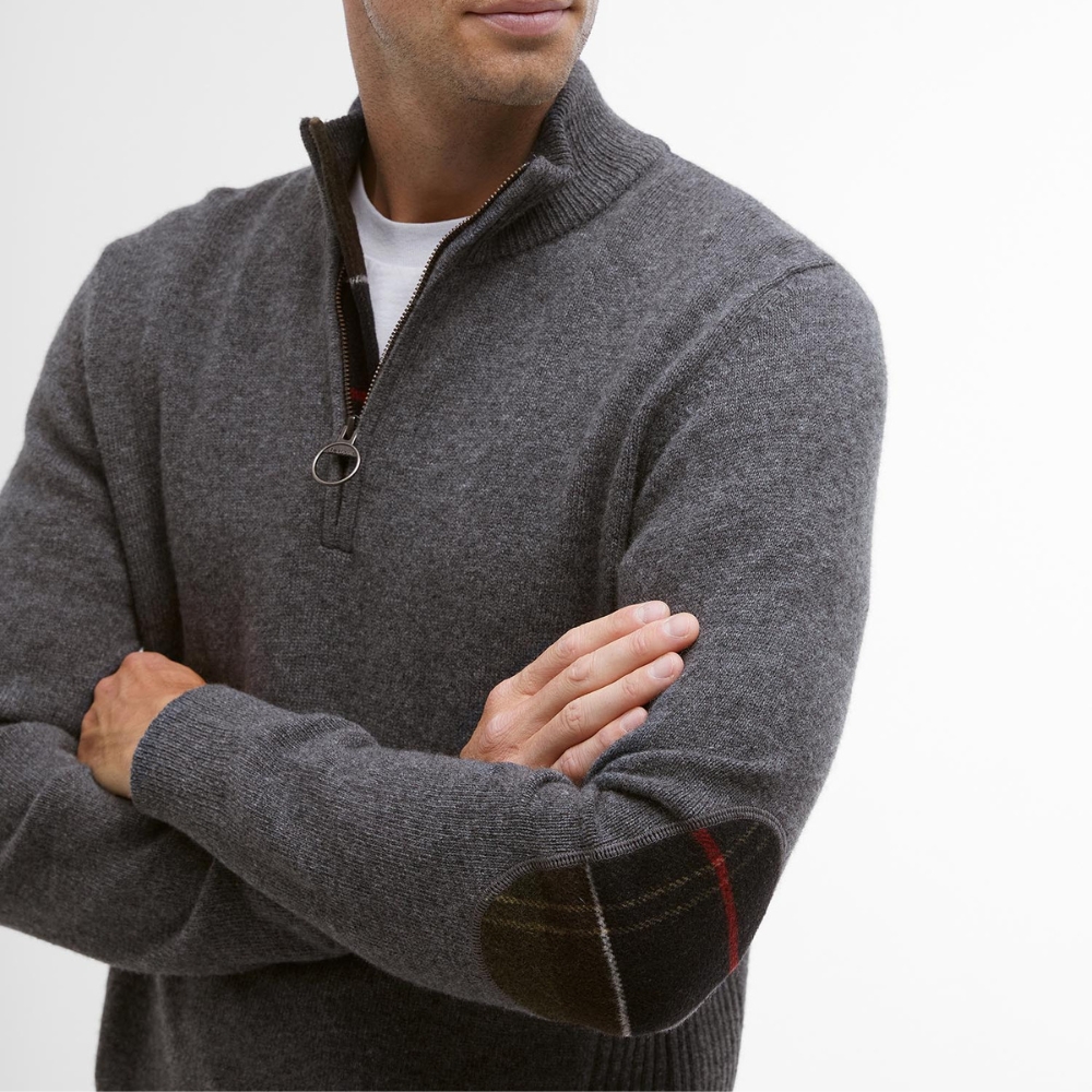 Pull Holden Half Zip Gris - Barbour
