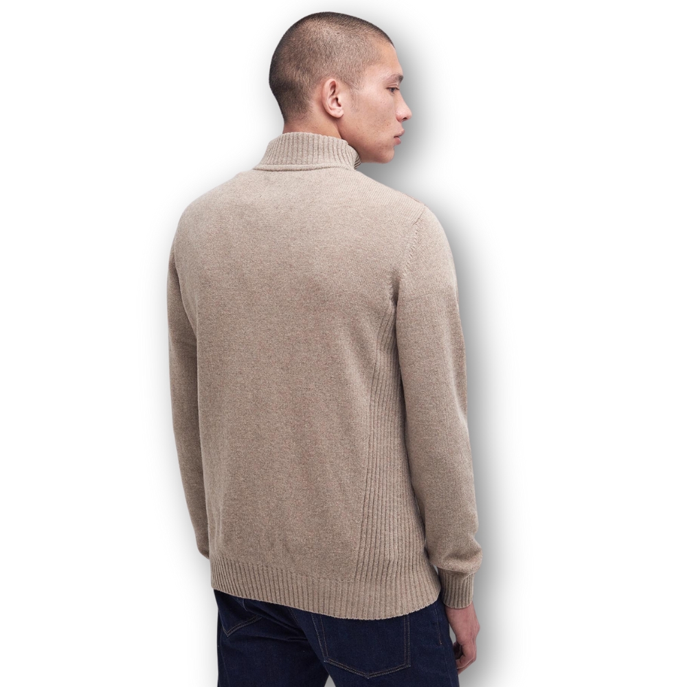 Pull Nelson Essential Half Zip Beige - Barbour