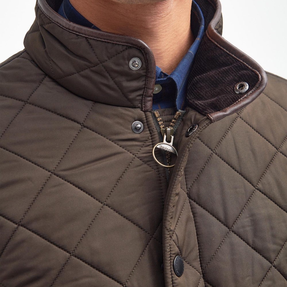 Veste Powell Quilted Jacket Olive - Barbour
