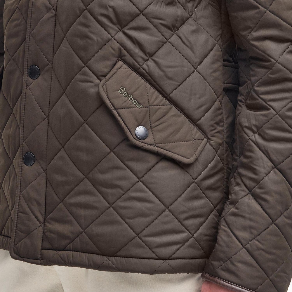 Veste Powell Quilted Jacket Olive - Barbour