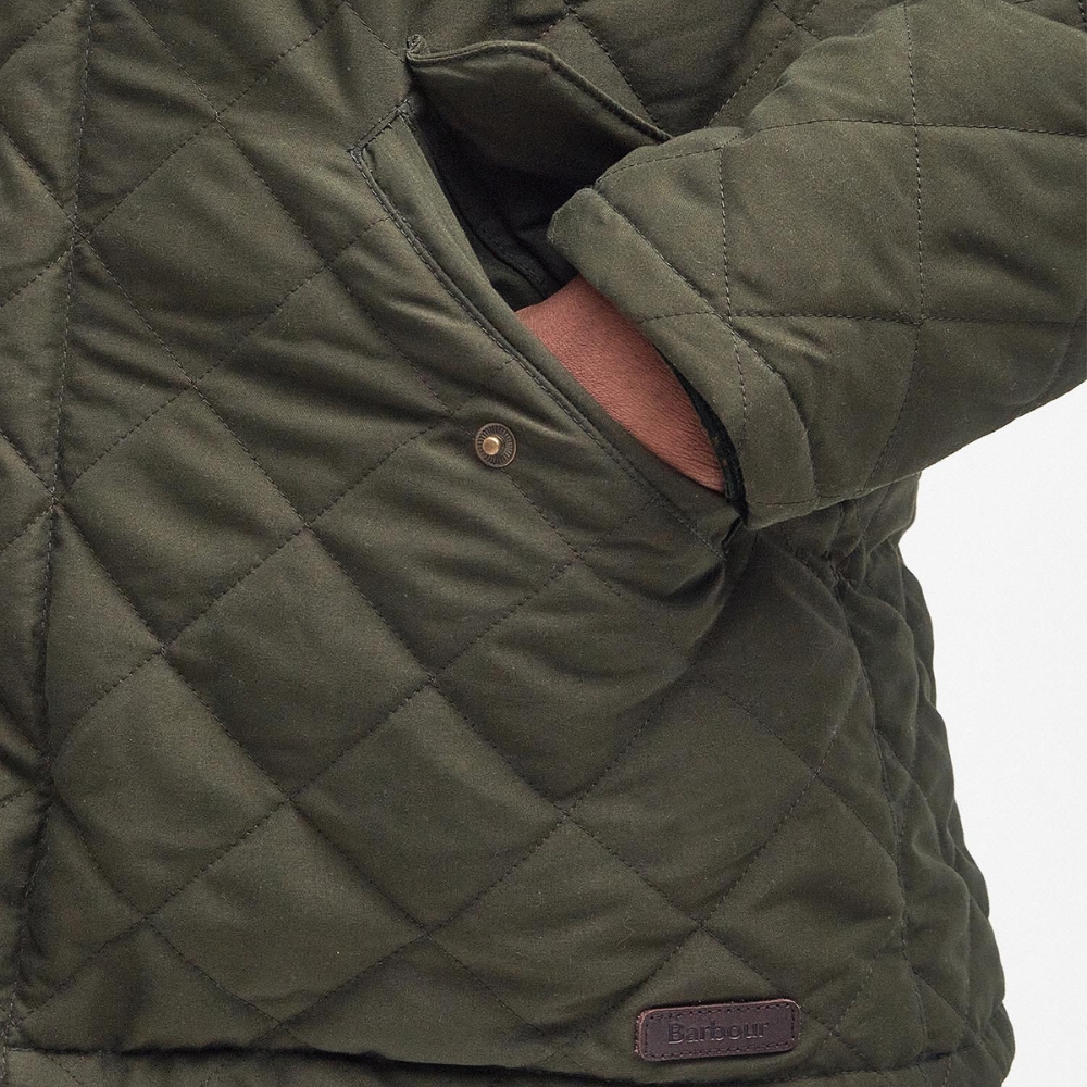 Veste matelasse Shoverler Quilted Jacket Olive - Barbour