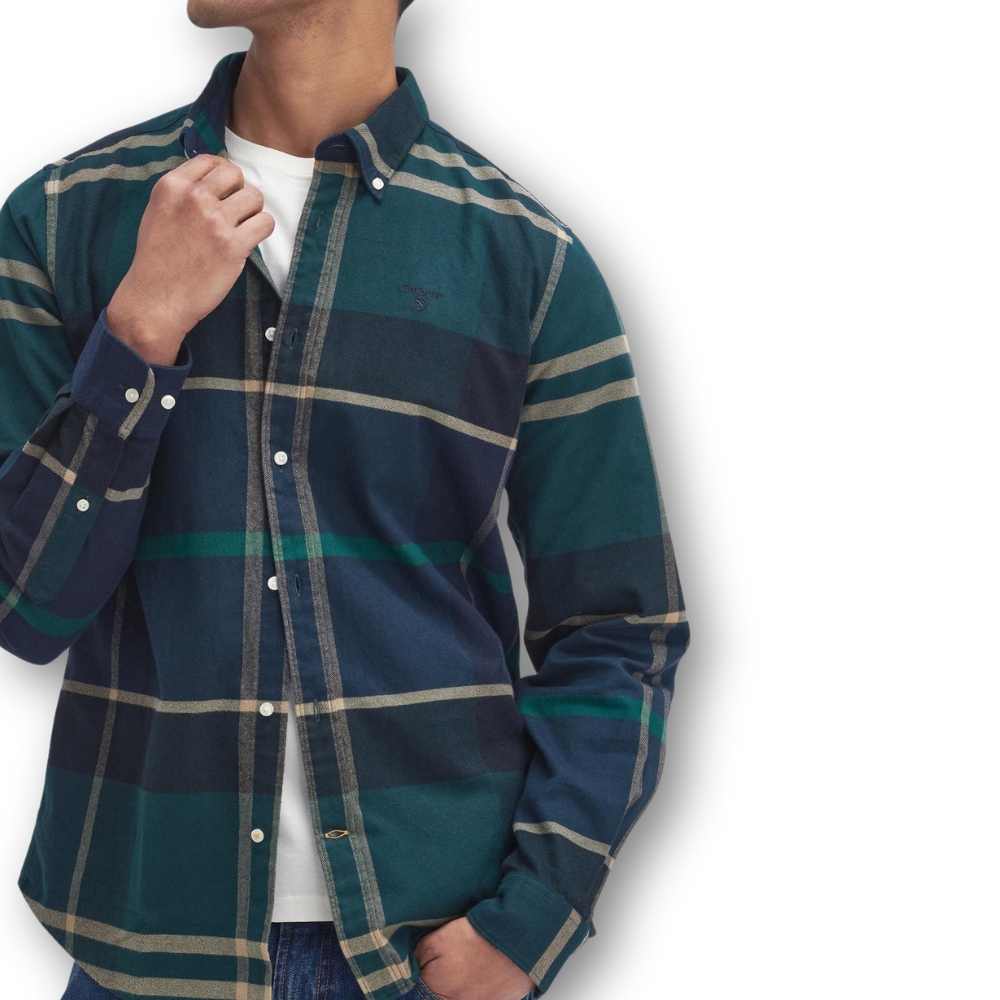 Chemise Iceloch Tailored Tartan Green Loch - Barbour