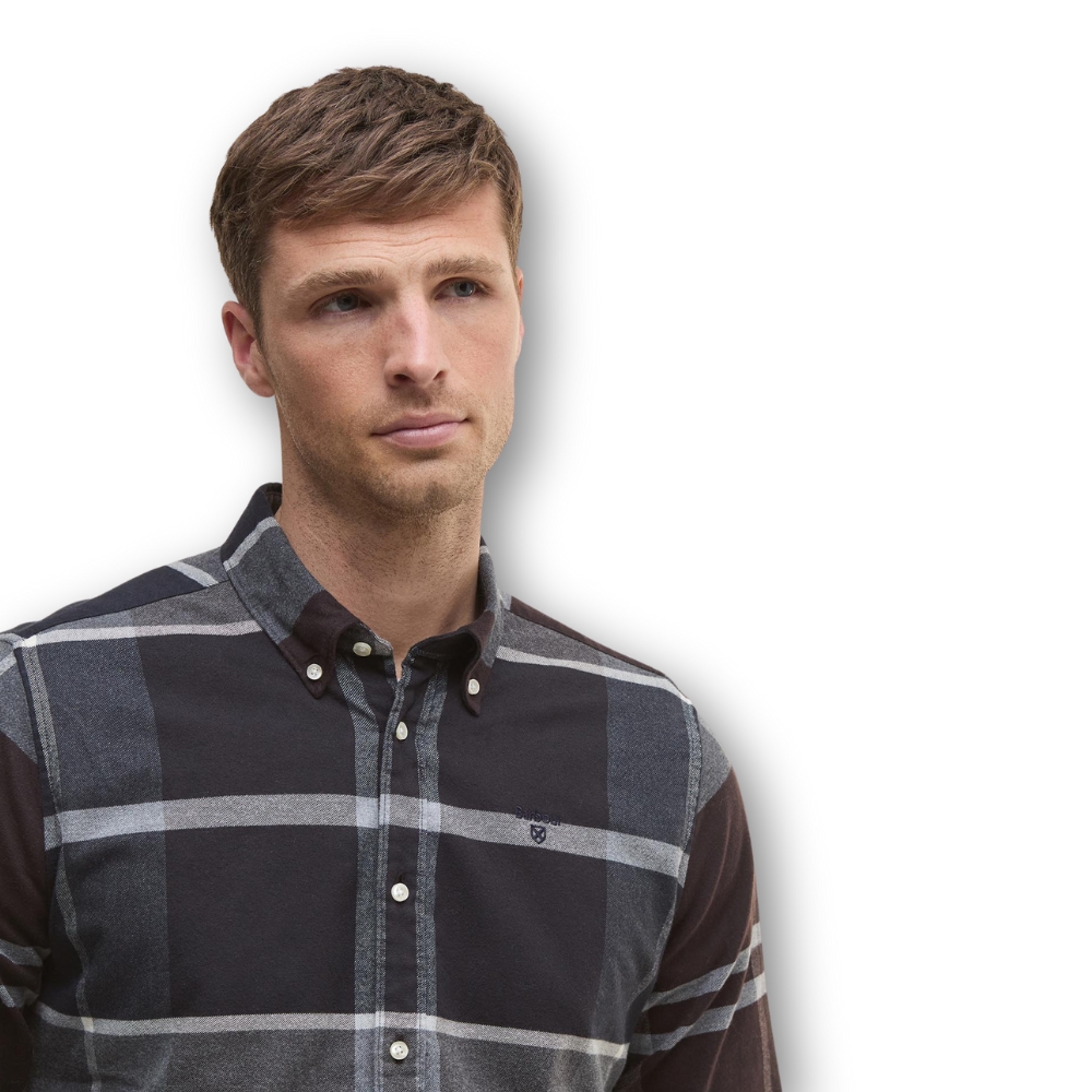 Chemise Iceloch Tailored Tartan Midnight - Barbour