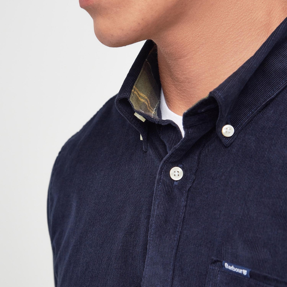 Chemise en velour Ramsey Tailored Bleu - Barbour